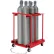 Chariot de stockage de bouteilles Global Industrial™, transportable par chariot élévateur, pour 6 bouteilles