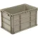 Global Industrial™ Stackable Straight Wall Container, Solid, 24"L x 15"W x 14"H, Gray