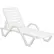 Global Industrial™ Resin Adjustable Chaise Lounge Chair, White