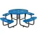 Global Industrial™ 46" Round Picnic Table, Expanded Metal, Blue