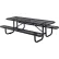 Table de pique-nique rectangulaire Global Industrial™ de 8', en métal déployé, noire