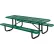 Global Industrial™ 8' Rectangular Picnic Table, Expanded Metal, Green