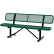 Global Industrial™ 6' Outdoor Steel Bench w/ Backrest, Expanded Metal, Green