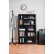 Interion® All Steel Bookcase 36"W x 12"D x 60"H, Black, 5 Openings