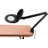 Lampe DEL Global Industrial™ DEL de 8 dioptries avec bras métallique recouvert, noire