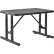 Table d'extérieur rectangulaire en acier Global Industrial™ de 4', en tôle perforée, noire
