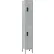 Casiers numériques Global Industrial™ à deux niveaux et deux portes, 12" de largeur x 18" de profondeur x 78" de hauteur, gris, montés