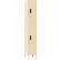 Global Industrial™ 2-Tier 2 Door Digital Locker, 12"W x 12"D x 78"H, Tan, Assembled
