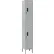 Global Industrial™ 2-Tier 2 Door Digital Locker, 12"W x 18"D x 78"H, Gray, Assembled