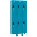Casiers numériques Global Industrial™ à 2 niveaux et 6 portes, 36" de largeur x 15" de profondeur x 78" de hauteur, bleus, montés