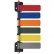 Omnimed® 291708 6-Flag Room ID System, 4"L Aluminum Flags, Assorted Colors, 1/PK