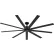 Ventilateur de plafond industriel Global Industrial™ 72", moteur à courant continu, 6 vitesses, 9 400 CFM, noir