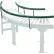Global Industrial™ 90° High Raised Curved Guide for Roller Conveyors, 18" OAW