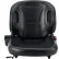 Siège ergonomique universel pour chariot élévateur Global Industrial™, avec dossier incurvé, noir