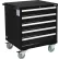 Armoire à tiroirs modulaire et mobile Global Industrial™, 5 tiroirs, avec serrure, 30" L x 27" P x 37" H, noire