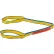 Élingue en polyéthylène Global Industrial™, HD, type « œil à œil » avec bordure résistante, 3 pieds de long – lb : 1 600/1 280/3 200 lb