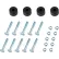 Global Industrial™ Bolted Pallet Rack Hardware Kit, Includes 10 Nuts, 10 Bolts, 4 Bushings