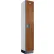 Casier en bois Global Industrial™ à 1 étage et 1 porte, 12" de largeur x 15" de profondeur x 76" de hauteur, couleur cerisier, livré monté