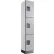 Global Industrial™ 3-Tier 3 Door Wood Locker, 12"W x 15"D x 76"H, Gray, Assembled