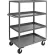 chariot à étagères Jamco avec 4 étagères, capacité de 3 000 lb, 60" L x 30" l x 60" H, gris