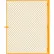 Porte battante de séparation pour clôture métallique Global Industrial™, jaune