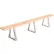 Banc de vestiaire Global Industrial™, en bois massif avec pieds trapézoïdaux, 96 x 9-1/2 x 17