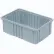 Global Industrial™ Plastic Dividable Grid Container, 16-1/2"L x 10-7/8"W x 6"H, Gray - Pkg Qty 8