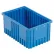 Conteneur à compartiments modulables en plastique Global Industrial™, 16-1/2" de longueur x 10-7/8" de largeur x 8" de hauteur, bleu - Lot de 8