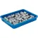 Bac à compartiments amovibles en plastique Global Industrial™, 22-1/2" de longueur x 17-1/2" de largeur x 3" de hauteur, bleu - Lot de 6