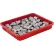 Global Industrial™ Plastic Dividable Grid Container, 22-1/2"L x 17-1/2"W x 3"H, Red - Pkg Qty 6