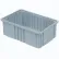 Global Industrial™ Plastic Dividable Grid Container, 22-1/2"L x 17-1/2"W x 8"H, Gray - Pkg Qty 3