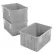 Global Industrial™ Plastic Dividable Grid Container, 22-1/2"L x 17-1/2"W x 12"H, Gray - Pkg Qty 3