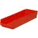 Global Industrial™ Plastic Nesting Storage Shelf Bin 8-3/8"W x 23-5/8"L x 4"H Red - Pkg Qty 6