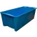 Bac de rangement empilable en fibre de verre moulée MFG Tray avec fil métallique, 108 cm L x 51 cm l x 36 cm H, bleu