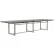 Safco® Mirella Conference Table, Sitting-Height, 12'L, Rectangle, Stone Gray