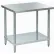 Aero Manufacturing 430 Stainless Steel Table, 24 x 24", Undershelf, 18 Gauge