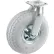 Roulette à plaque pivotante Global Industrial™ avec roue entièrement pneumatique de 10 pouces, capacité de charge de 330 lb.