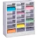 Armoire de rangement pour documents Tennsco 4075-LGY - 21 compartiments au format Letter - Gris