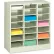Armoire de rangement pour documents Tennsco 4075-PUTTY - 21 compartiments au format Letter - Couleur « Putty »