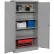 Armoire de rangement Tennsco® Standard, poignée tournante, 36" de largeur x 24" de profondeur x 72" de hauteur, gris moyen, à monter