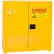 Armoire de sécurité pour peintures et encres Eagle à fermeture manuelle - 40 gallons, jaune