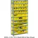 Rayonnage ouvert en acier Global Industrial™ - 28 bacs empilables en plastique jaune, 10 tablettes - 36 x 18 x 73