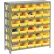 Rayonnage en acier Global Industrial™ avec 30 bacs de rangement en plastique de 4" de hauteur, couleur jaune, 36 x 12 x 39 - 7 étagères