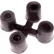 Apache Mills TruTread™ Connecteur en X en option, noir