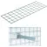 Global Industrial™ : étagères en fil métallique 48" x 12" avec supports, lot de 2