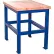 Support d'atelier standard Built-Rite, bord carré « Shop Top », 18" de largeur x 24" de profondeur x 30" de hauteur, gris