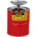 Bidon de sécurité à piston Justrite - 4 quarts, en acier, référence 10308