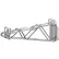 Nexel® Chrome, support mural fixe à double étagère, 18" de profondeur
