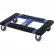 Chariot pour bacs en plastique Quantum DLY3018 avec rebord rembourré en caoutchouc, 30" de long x 18" de large