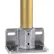 Bride de garde-corps en aluminium Kee Safety® avec adaptateur pour plinthe, diamètre 1-1/4"